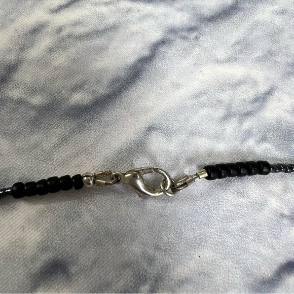 Ruby red delicate handmade necklace - Picture 3 of 11